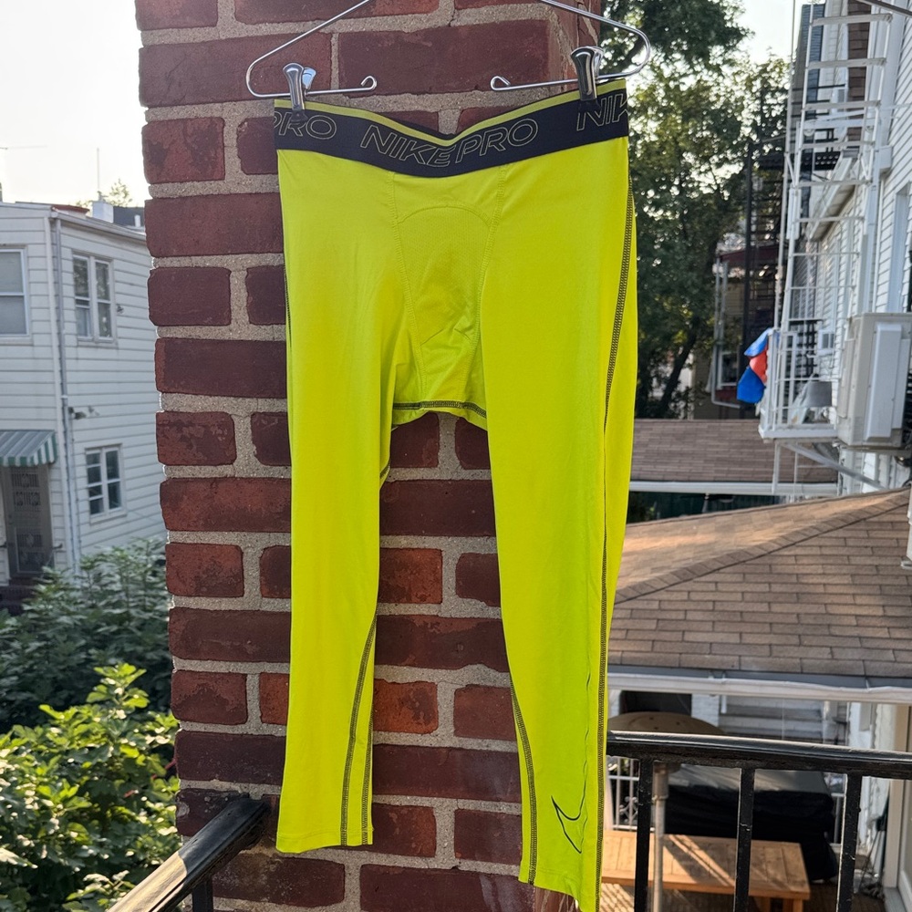Nike Pro Bright Yellow Leggings